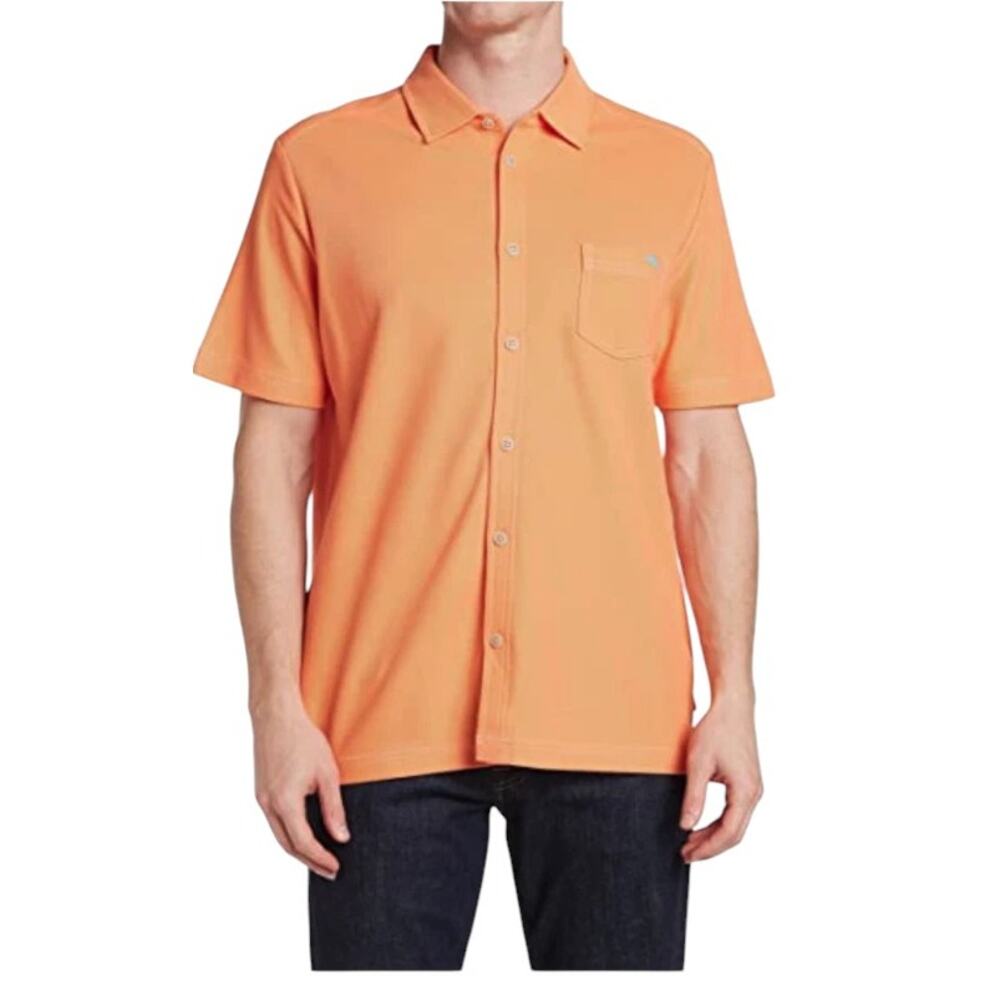 TOMMY BAHAMA  Emfielder IslandZone Button down Camp Shirt Men M Supima Cotton